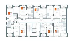 2-к квартира, вторичка, 64м2, 14/14 этаж