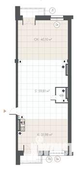 Студия квартира, вторичка, 138м2, 6/8 этаж