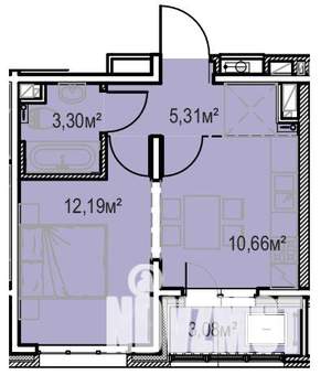 1-к квартира, вторичка, 35м2, 10/13 этаж