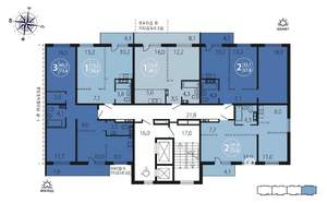 2-к квартира, вторичка, 52м2, 4/16 этаж