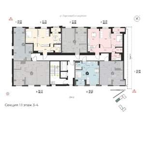1-к квартира, вторичка, 38м2, 4/14 этаж