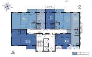 2-к квартира, вторичка, 58м2, 14/16 этаж