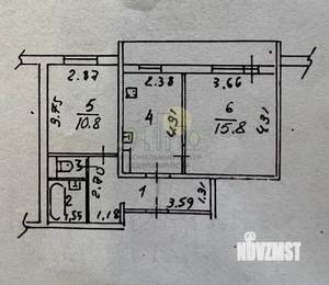 2-к квартира, вторичка, 48м2, 3/9 этаж
