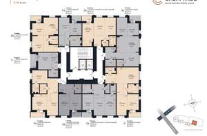 2-к квартира, сданный дом, 75м2, 6/18 этаж