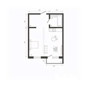 1-к квартира, вторичка, 41м2, 9/10 этаж