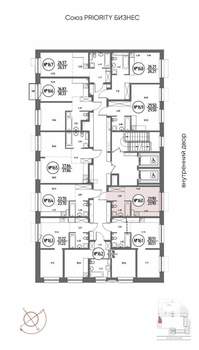 1-к квартира, строящийся дом, 22м2, 5/19 этаж