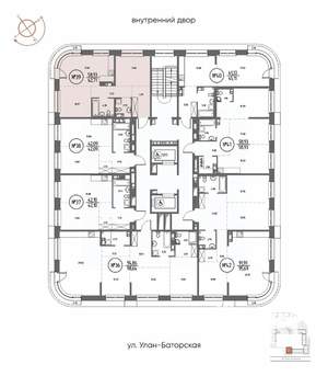 2-к квартира, строящийся дом, 63м2, 7/20 этаж