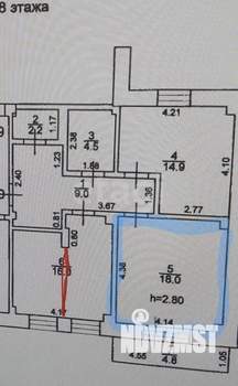 2-к квартира, вторичка, 65м2, 8/9 этаж