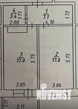 1-к квартира, вторичка, 45м2, 8/18 этаж