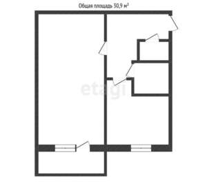1-к квартира, вторичка, 31м2, 5/5 этаж