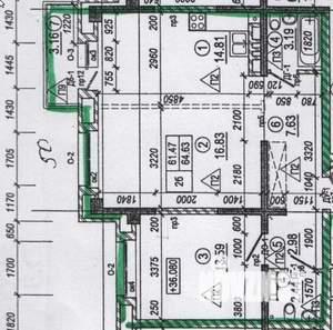 2-к квартира, вторичка, 62м2, 13/16 этаж