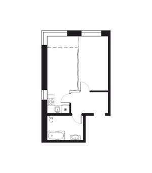 2-к квартира, вторичка, 42м2, 7/8 этаж