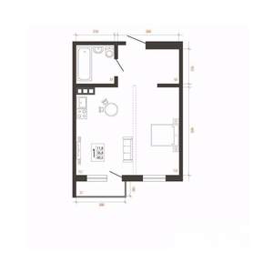 1-к квартира, вторичка, 41м2, 4/10 этаж