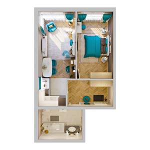 2-к квартира, вторичка, 49м2, 6/8 этаж