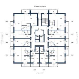 3-к квартира, вторичка, 74м2, 4/18 этаж