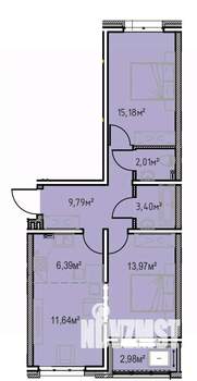 2-к квартира, вторичка, 65м2, 10/13 этаж