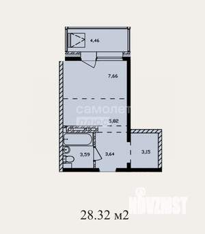 1-к квартира, вторичка, 29м2, 5/10 этаж