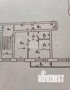 2-к квартира, вторичка, 54м2, 2/3 этаж