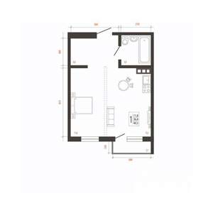 1-к квартира, вторичка, 41м2, 3/10 этаж