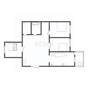 3-к квартира, вторичка, 75м2, 1/17 этаж