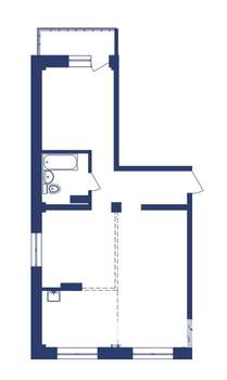 3-к квартира, строящийся дом, 63м2, 7/10 этаж