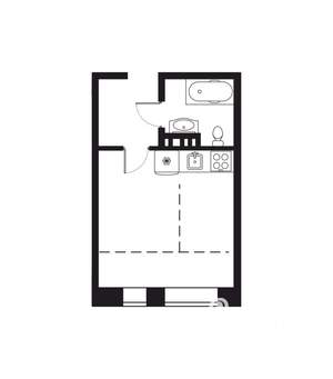 1-к квартира, вторичка, 29м2, 3/8 этаж