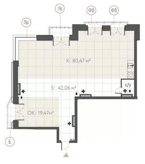 Студия квартира, строящийся дом, 147м2, 5/7 этаж