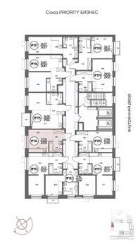 Студия квартира, вторичка, 24м2, 8/19 этаж