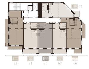 1-к квартира, вторичка, 51м2, 13/15 этаж