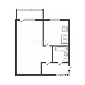 1-к квартира, вторичка, 31м2, 3/5 этаж