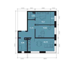 3-к квартира, вторичка, 75м2, 3/8 этаж