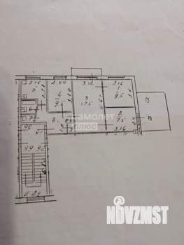 4-к квартира, вторичка, 60м2, 3/5 этаж