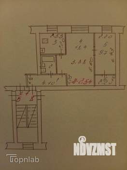 2-к квартира, вторичка, 44м2, 2/4 этаж