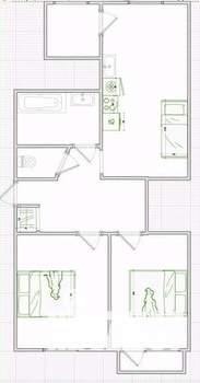 3-к квартира, вторичка, 60м2, 5/5 этаж