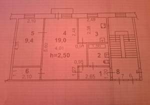 2-к квартира, вторичка, 43м2, 3/4 этаж