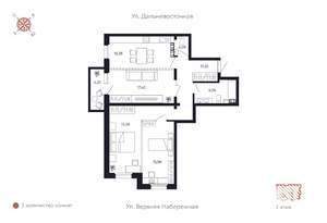 3-к квартира, вторичка, 94м2, 4/8 этаж