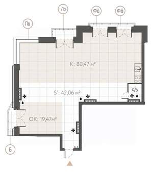 Студия квартира, строящийся дом, 147м2, 6/7 этаж