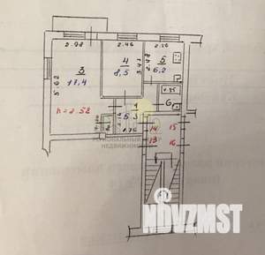 2-к квартира, вторичка, 41м2, 4/5 этаж