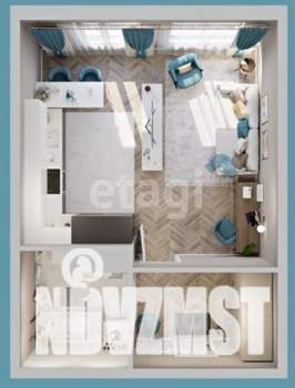 1-к квартира, вторичка, 40м2, 1/11 этаж