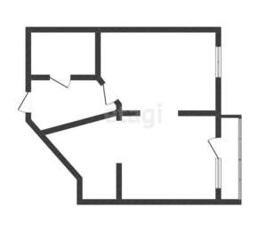 1-к квартира, вторичка, 45м2, 6/6 этаж