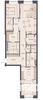 Студия квартира, строящийся дом, 131м2, 2/7 этаж