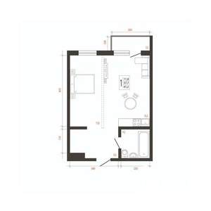 1-к квартира, вторичка, 41м2, 10/10 этаж