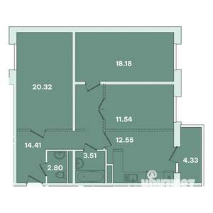 3-к квартира, вторичка, 88м2, 5/16 этаж