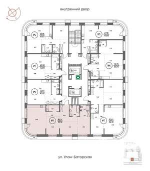3-к квартира, строящийся дом, 100м2, 2/20 этаж