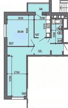 2-к квартира, вторичка, 60м2, 3/16 этаж