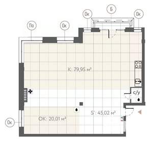 Студия квартира, вторичка, 147м2, 3/8 этаж