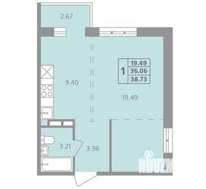 1-к квартира, вторичка, 39м2, 2/4 этаж