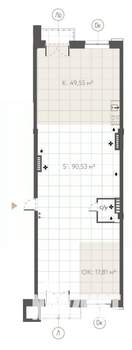 Студия квартира, строящийся дом, 164м2, 6/7 этаж