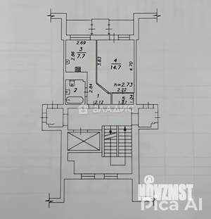 1-к квартира, вторичка, 40м2, 9/10 этаж