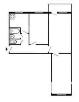 3-к квартира, вторичка, 58м2, 3/5 этаж